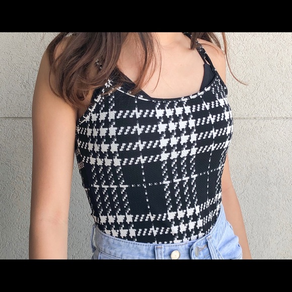Shein Black and White Bodysuit - Picture 2 of 2